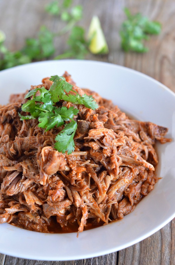 Slow Cooker Sweet Pork Tacos - Mountain Mama Cooks