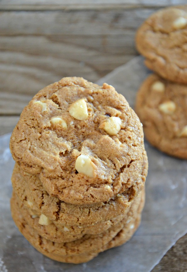 Chewy Brown Sugar Cookies with Macadamia Nuts & White Chocolate Chips
