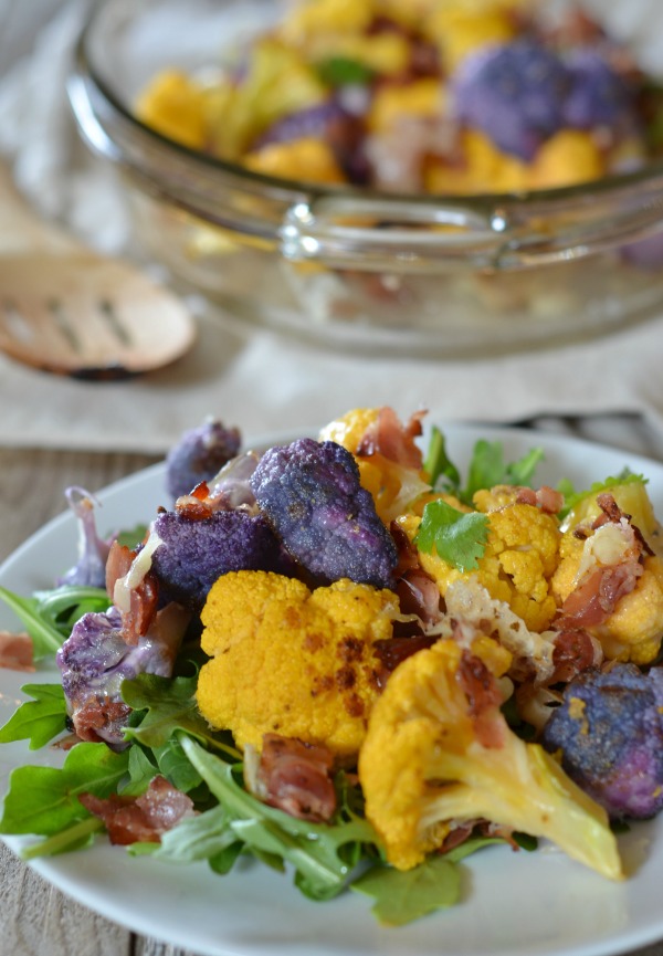 Creamy Roasted Seasonal Vegetables {with Pancetta} - Sweetphi