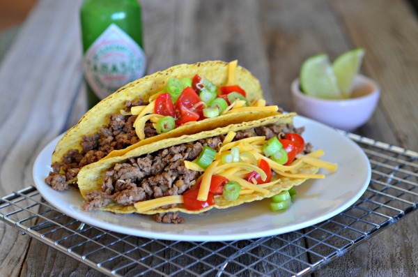 Easy Ground Beef Tacos - Mountain Mama Cooks