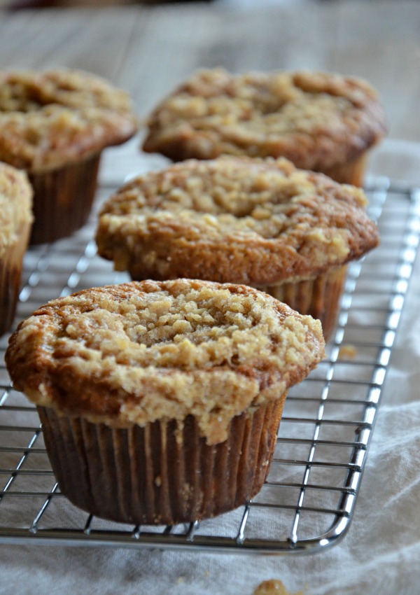 Banana Streusel Muffins - Mountain Mama Cooks