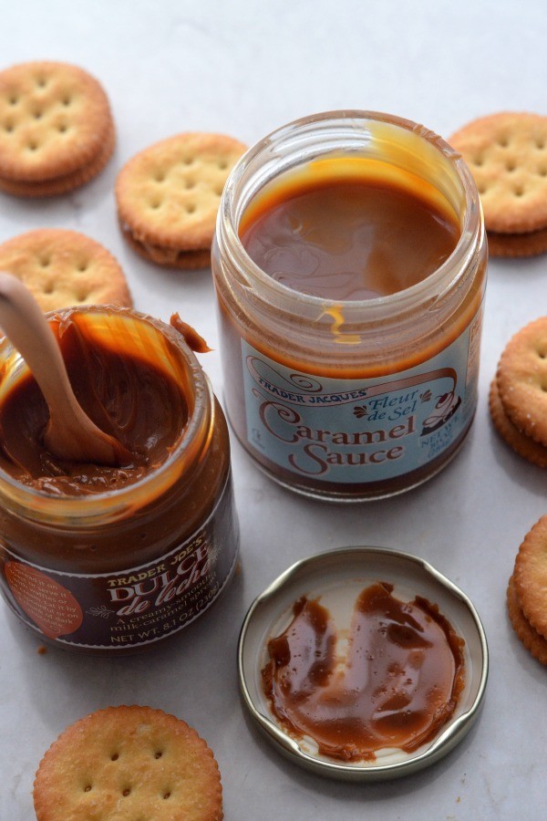 Peanut Butter Ritz Cracker Cookies with Dulce de Leche | mountainmamacooks.com #fbcookieswap
