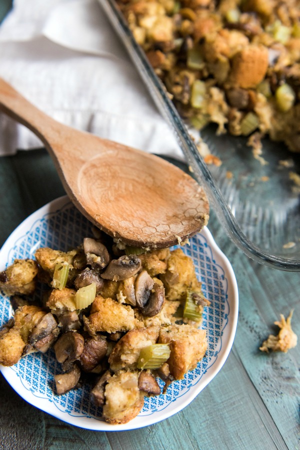 Mushroom Brioche Stuffing Mountain Mama Cooks
