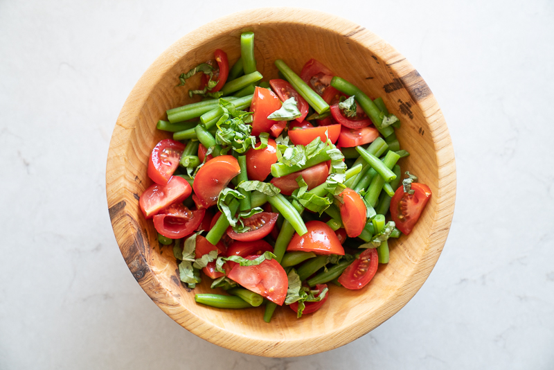 Green Bean And Tomato Salad - Mountain Mama Cooks